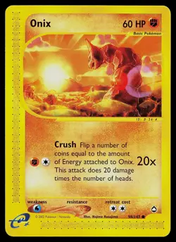 Pokemon Card - Onix Aquapolis 98/147 Common - Image 1