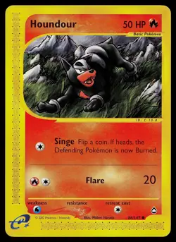 Pokemon Card - Houndour Aquapolis 86/147 Common - Image 1