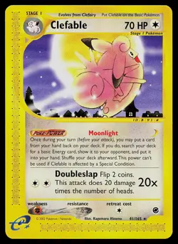 Pokemon Card - Clefable Expedition 41/165 Rare Non-Holo - Image 1