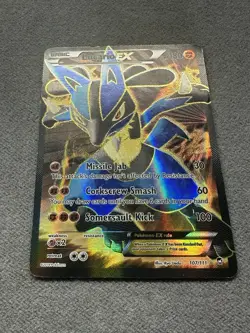 Pokemon TCG Lucario EX Holo Full Art Ultra Rare Card 107/111 MP - Image 1