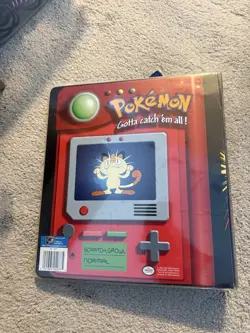 Vintage Pokemon Card Binder Thunder Wave Electric Pikachu Nintendo 1998 - Image 2
