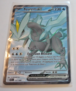 Pokemon Foudre Noire Francais Card Holo Carte KYUREM Ex FA 157/086 FR BLK Mint - Image 1