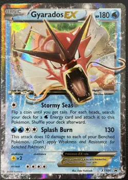Gyarados EX XY106 Promo Black Star Holo Rare Pokemon Card LP+ - Image 1