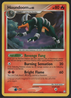 Houndoom 57/146 Legends Awakened 2008 Uncommon Lightly Played Pokemon Card TCG - Image 1