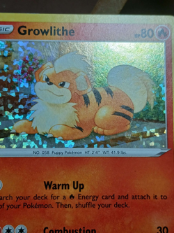 MP Pokemon Trading Card Game McDonalds Match Battle Growlithe Holo 4/15 - Image 2