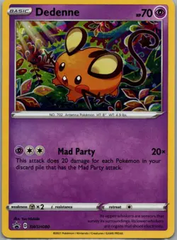 Dedenne Promo SWSH: Sword & Shield Promo Cards SWSH080 NM - Image 1