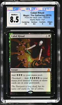 CABAL RITUAL From the Vault: Lore Foil Mythic CGC 8.5 Q++ MTG [Nostalgium] - Image 1