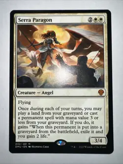 MTG Dominaria United Base Promo Serra Paragon 32/281 NM Regular - Image 2