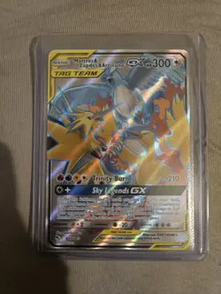 Moltres Zapdos Articuno GX Tag Team 66/68 Hidden Fates Full Art Pokemon Card - Image 1