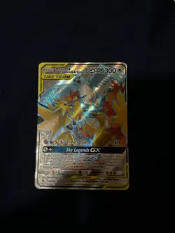 Pokemon TCG Moltres Zapdos Articuno GX Full Art Holo Card 66/68 Hidden Fates - Image 1