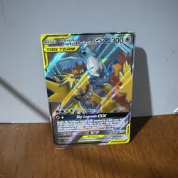 Pokemon TCG Moltres Zapdos Articuno GX Hidden Fates Holo Ultra Rare Card 66/68 - Image 1