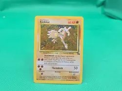 Pokemon TCG Hitmonlee( Kicklee) German 7/62 Fossil Holo Mp - Image 2