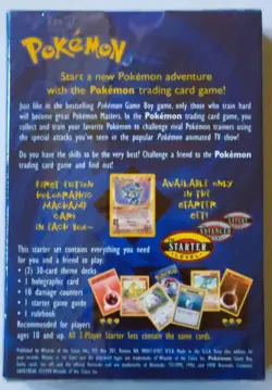 Pokemon 2-Player Starter Base Set Theme Deck WOTC 1999 TCG Factory SEALED - Image 3