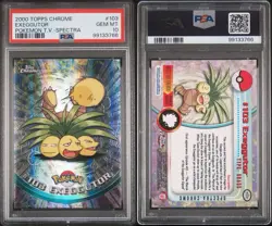 POKEMON PSA 10 EXEGGUTOR #103 SPECTRA POKEMON T.V. TOPPS CHROME ENGLISH 2000! - Image 3