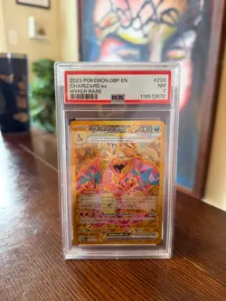 2023 Pokemon OBF EN 228/197 Hyper Rare Charizard ex PSA NM 7 - Image 1