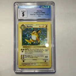 Raichu Pokemon 1999 Base Set 14/102 Holo Vintage Rare Original - Image 1