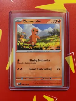Charmander 004/165 Pokemon 151 Scarlet&Violet NM/M Pack Fresh - Image 1