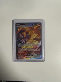 Pokemon TCG Team Rockets Moltres EX Destined Rivals Card 229/182 SIR Stamped - Image 2