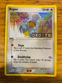 NM! Bagon (52/107) EX Deoxys Stamped Reverse Holo Pokemon Card! FREE P&P! - Image 1