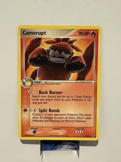 POKEMON TCG CAMERUPT 4/107 NON HOLO RARE NM EX DEOXYS - Image 1