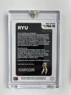 Ryu Street Fighter II 2 June PSA Promo Red Stars Champion Edition # /100 SMC - Image 2