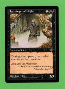 MTG Magic The Gathering Mirage Harbinger of Night NM Never Played - Image 1