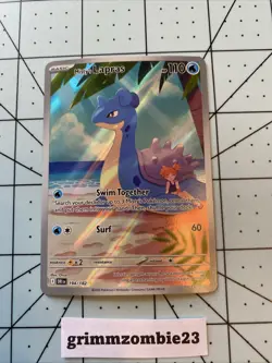 Pokemon TCG Misty's Lapras Destined Rivals 194/182 Illustration Rare - Image 1