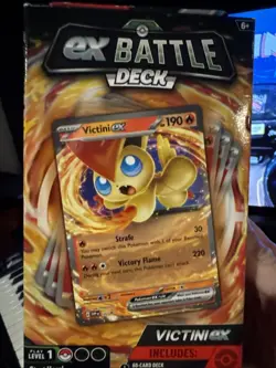 Pokemon Cards - EX Battle Decks - VICTINI EX (60-Card Deck, Deck Box, Coin+) - Image 1