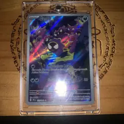 Pokemon Gastly Illustration Rare Holo 177/162 SV05: Temporal Forces Card - Image 1