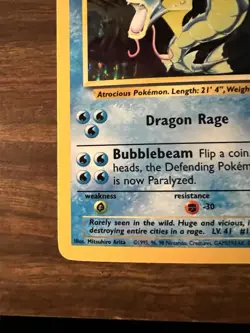 Gyarados Holo 6/102 - Base Set - Vintage Pokemon Card - LP - Image 5