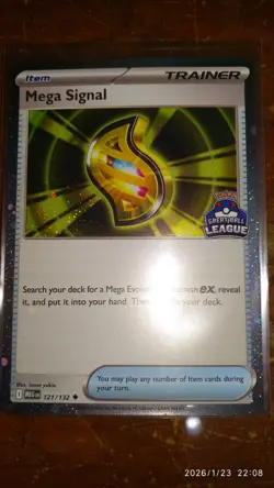 Pokemon TCG Mega Signal Great Ball League Participation Promo 121/132 English - Image 1
