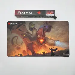 Official Ultra Pro Tiamat Playmat D&D MTG Magic Forbidden Realms Rare With Box - Image 1