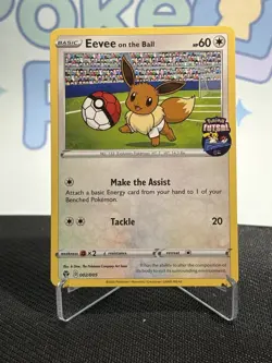 Eevee On the Ball Promo Card Futsal, Mint Condition, 002/005 - Image 1