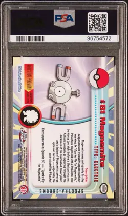 POKEMON PSA 10 MAGNEMITE SPECTRA #81 POKEMON T.V. TOPPS CHROME ENGLISH 2000! - Image 2