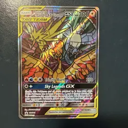 Sealed Moltres&Zapdos&Articuno GX Full Art Pokemon, Black Star Promo, SM210 #1 - Image 1