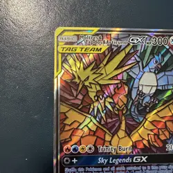 Sealed Moltres&Zapdos&Articuno GX Full Art Pokemon, Black Star Promo, SM210 #1 - Image 2