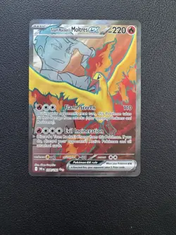 Pokemon TCG - Destined Rivals - Team Rocket's Moltres ex Full Art - 208/182 - Image 1