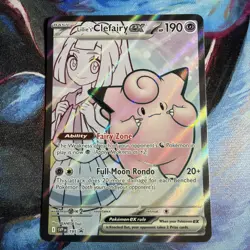 Lillie's Clefairy ex 195 Full Art Black Star Promo Pokemon Card - Near Mint - Image 1
