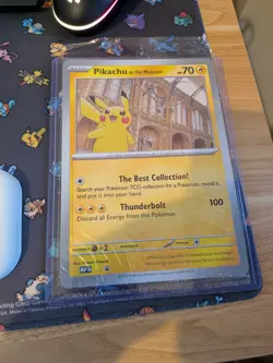 Pikachu Museum, Pokemon Natural History Museum Jumbo Promo, Sealed in Toploader - Image 1