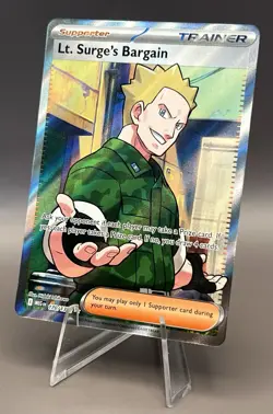 170/132 Lt. Surge’s Bargain - ME01 Mega Evolution - Ultra Rare NM Pokemon - Image 1