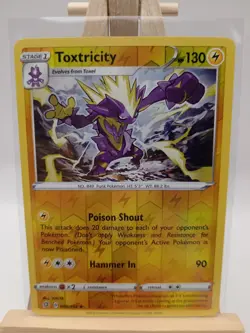 069/192 Toxtricity Rare Reverse Holo Rebel Clash Pokemon TCG Card 2020 SWSH - Image 1