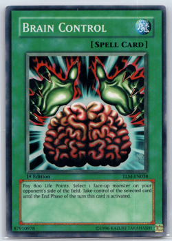 Yugioh Brain Control TLM-EN038 1st Edition Super Rare VLP - Image 1