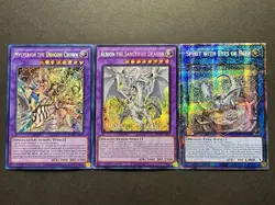 Albion The Sanctifire Dragon + Spirit With Eyes Of Blue + Mysterion | YuGiOh! - Image 1