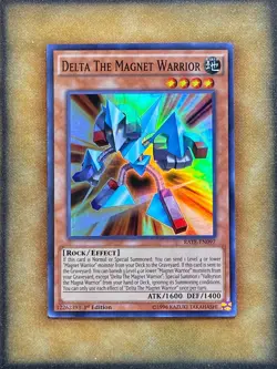 Yugioh Delta The Magnet Warrior RATE-EN097 Super Rare 1st Ed LP - Image 1