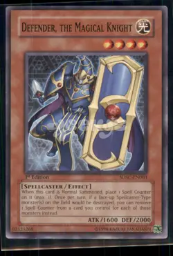 Defender, The Magical Knight SDSC-EN003 Spellcaster's Command 1st Edition - Image 1