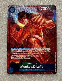 Monkey D. Luffy - OP02-062 Alt Art - Paramount War - One Piece English - Image 1