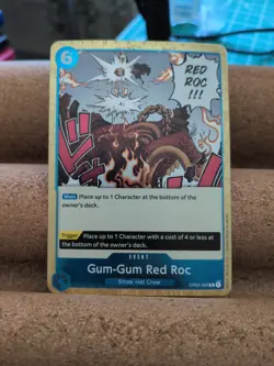 Gum-Gum Red Roc OP04-056 - One Piece TCG Kingdoms of Intrigue R NM - Image 1