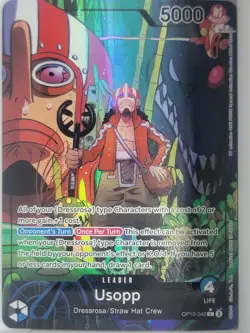 One Piece Royal Blood Usopp OP10-042 Parallel Alternate Alt Art Leader NM - Image 1