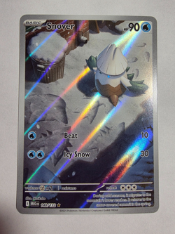 Pokemon TCG Snover 140/132 Mega Evolution Illustration Rare Card NM Condition - Image 1