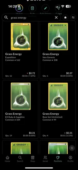 Pokemon Grass Energy Card Lot (90+ Cards) WotC & EX Era | Base, Neo, Expedition - Image 2